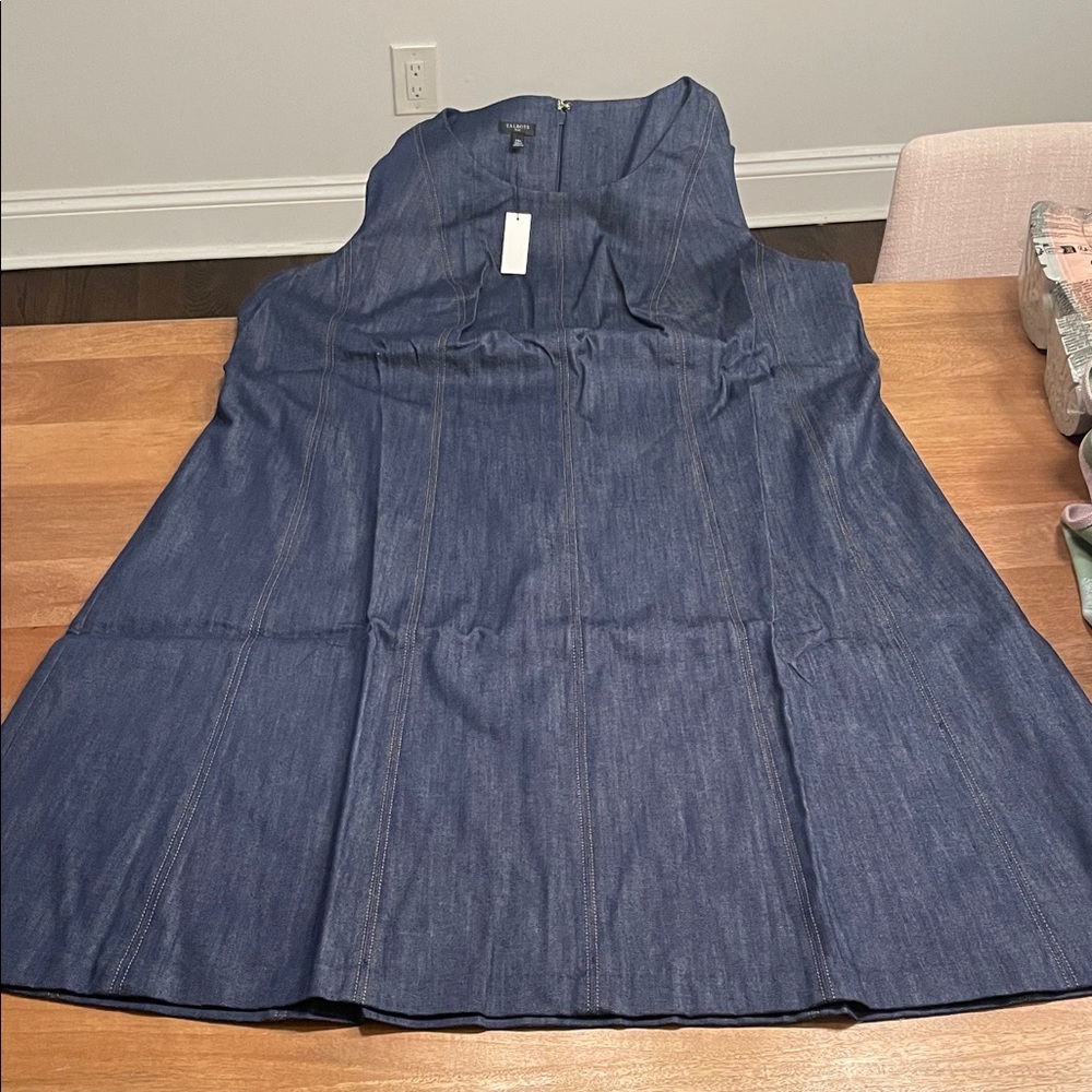 Talbots Denim Sleeveless Shift Dress, 20W — NWT - Picture 8 of 12